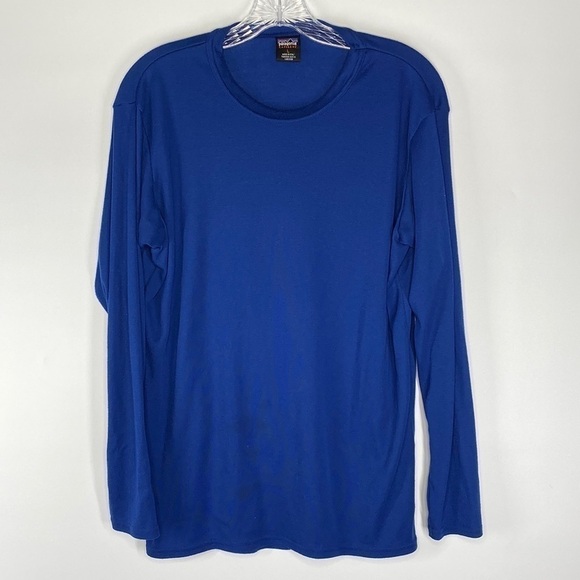 Vintage Patagonia Capilene Blue Long Sleeve Shirt Large - Picture 1 of 6